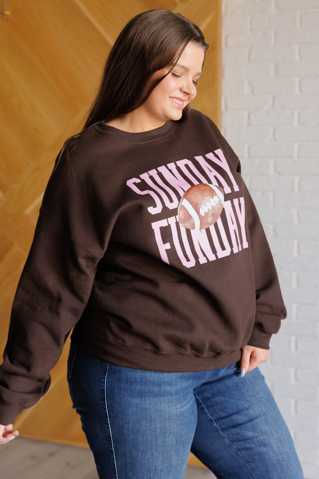 Sunday Funday Graphic Sweatshirt-Tops-Ave Shops-Market Street Nest, Fashionable Clothing, Shoes and Home Décor Located in Mabank, TX