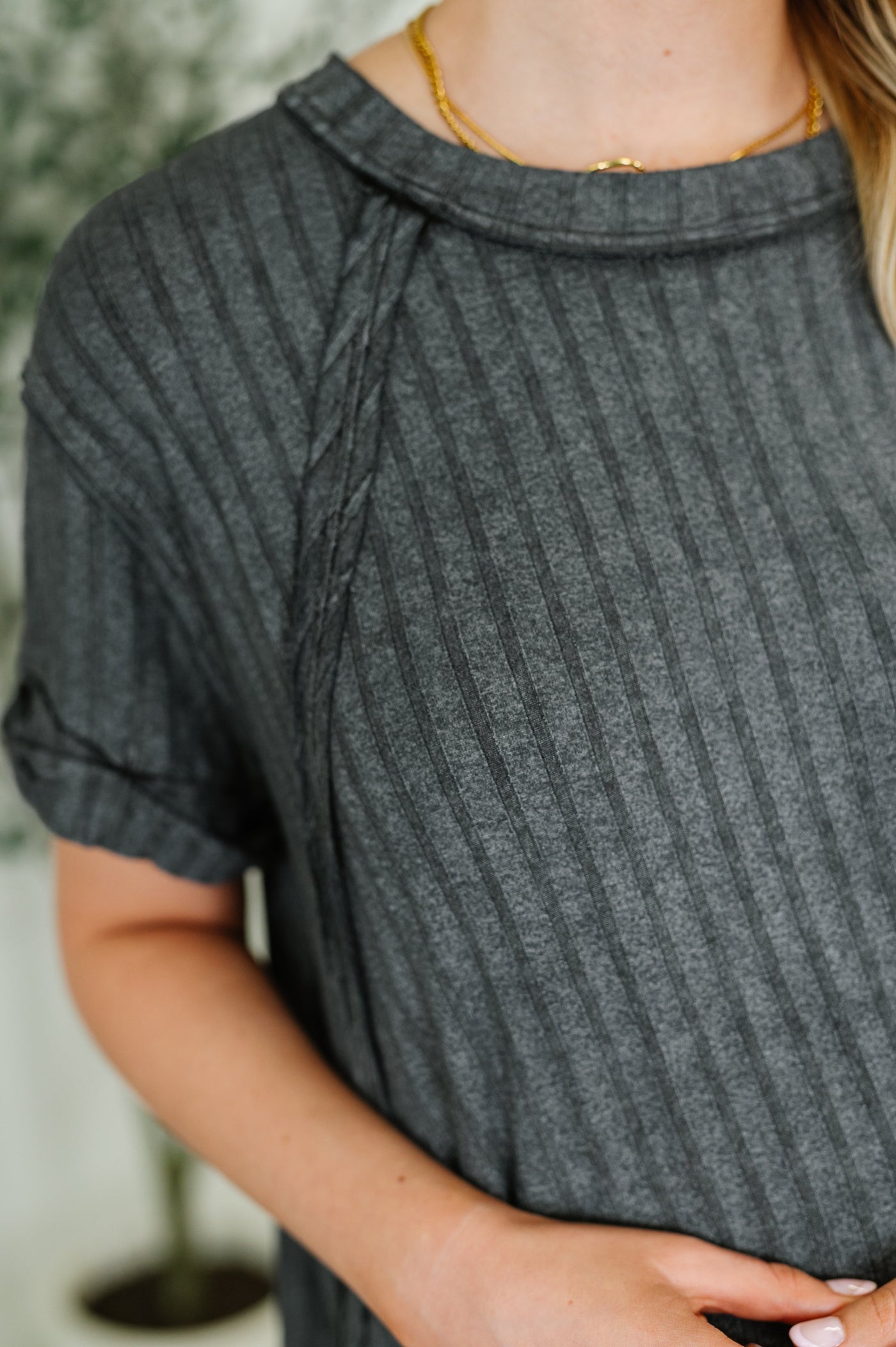 Sunday's Bestie Mineral Wash Top in Ash Black-Womens-Ave Shops-Market Street Nest, Fashionable Clothing, Shoes and Home Décor Located in Mabank, TX