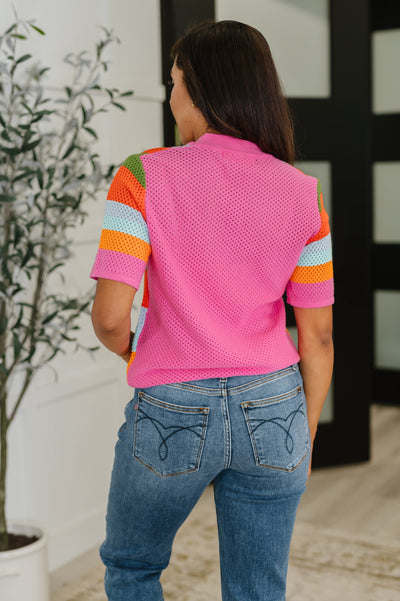 Sunset Stitch Knit Top-Womens-Ave Shops-Market Street Nest, Fashionable Clothing, Shoes and Home Décor Located in Mabank, TX