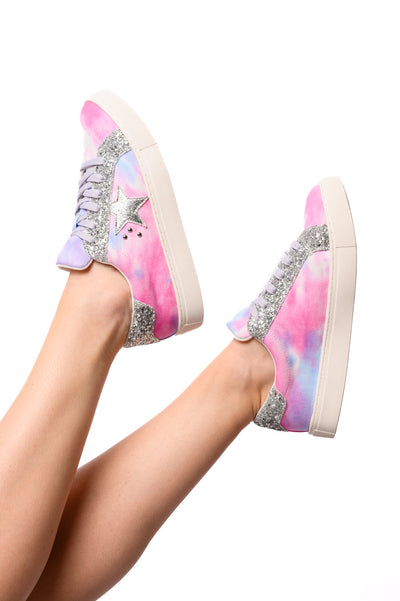 Supernova Sneakers in Pastel Tie Dye-Womens-Ave Shops-Market Street Nest, Fashionable Clothing, Shoes and Home Décor Located in Mabank, TX