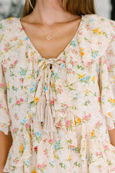 Sweet Escape Boho Floral Dress-Womens-Ave Shops-Market Street Nest, Fashionable Clothing, Shoes and Home Décor Located in Mabank, TX