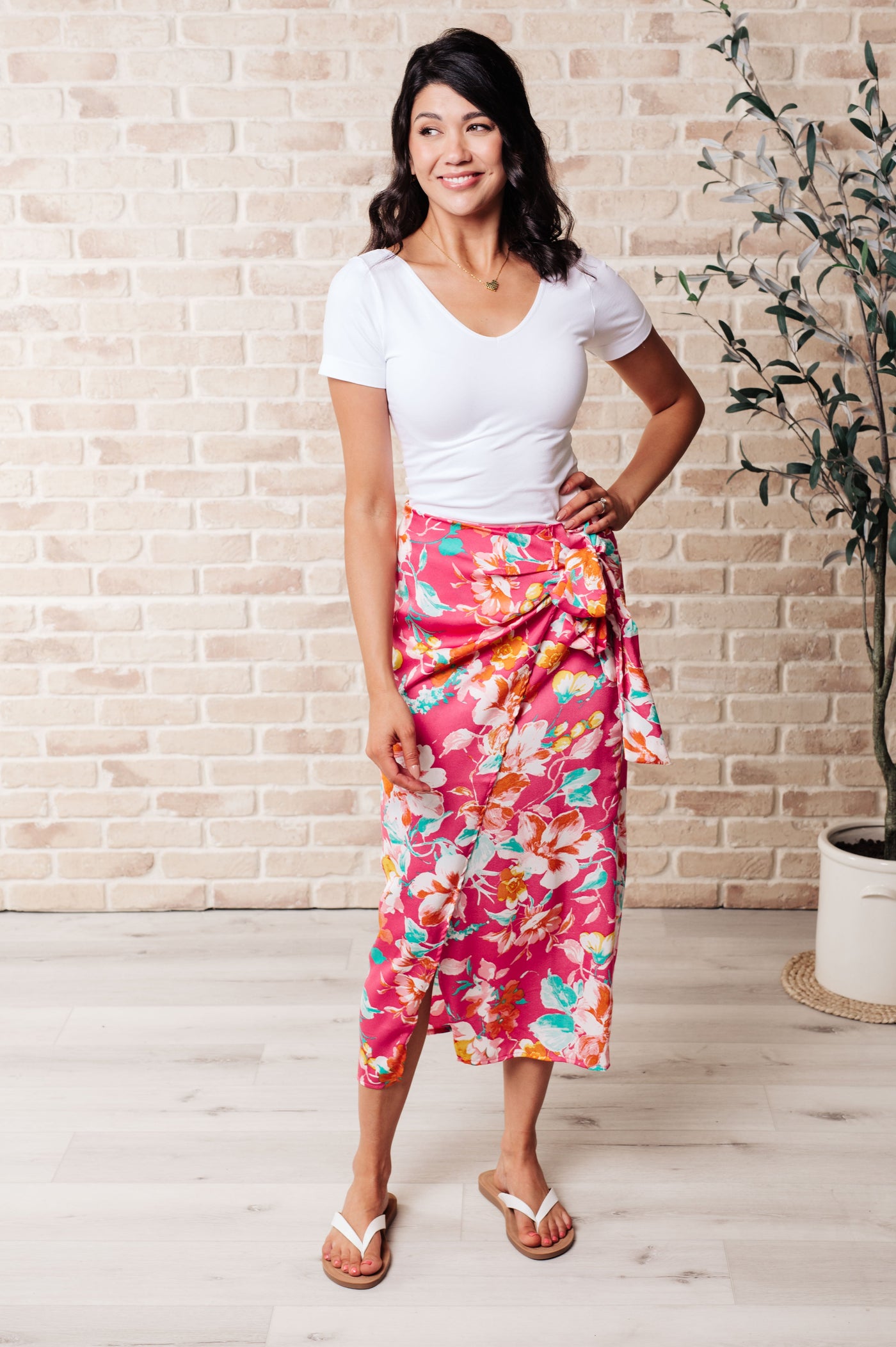 Take Me Outside Wrap Around Skirt in Magenta-Skirts-Ave Shops-Market Street Nest, Fashionable Clothing, Shoes and Home Décor Located in Mabank, TX