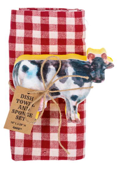 Tea Towel & Sponge Sets-Kitchen & Food-GANZ-Market Street Nest, Fashionable Clothing, Shoes and Home Décor Located in Mabank, TX