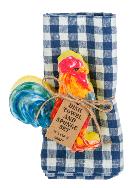 Tea Towel & Sponge Sets-Kitchen & Food-GANZ-Market Street Nest, Fashionable Clothing, Shoes and Home Décor Located in Mabank, TX