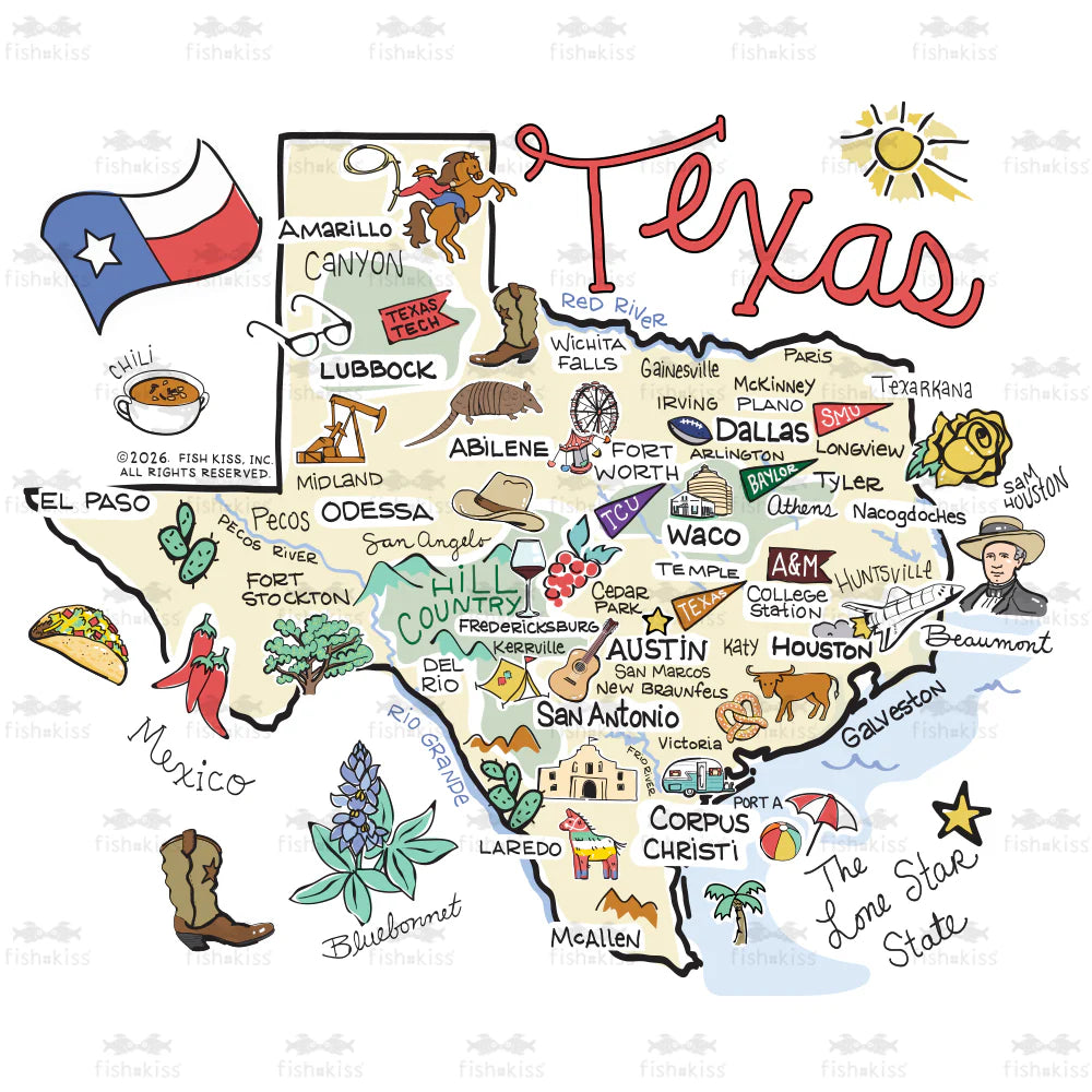 Texas Iced Cup Coolie - Medium-04-Kitchen & Food-Swig Life-Market Street Nest, Fashionable Clothing, Shoes and Home Décor Located in Mabank, TX