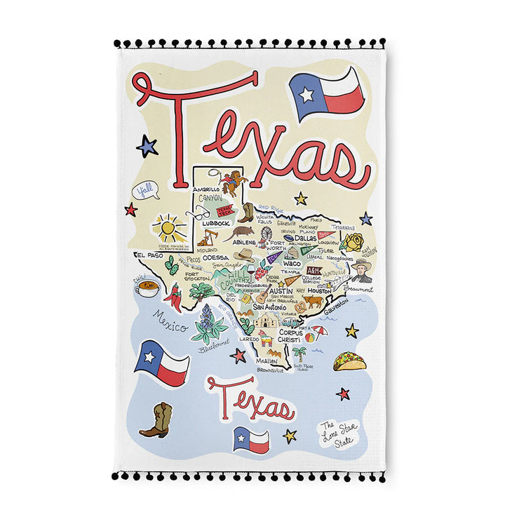 Texas Tea Towel-04-Kitchen &amp; Food-Swig Life-Market Street Nest, Fashionable Clothing, Shoes and Home Décor Located in Mabank, TX