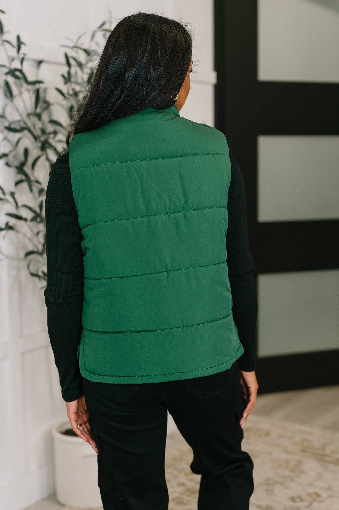 That's What I'm Talkin' About Puffer Vest in Hunter Green-Womens-Ave Shops-Market Street Nest, Fashionable Clothing, Shoes and Home Décor Located in Mabank, TX
