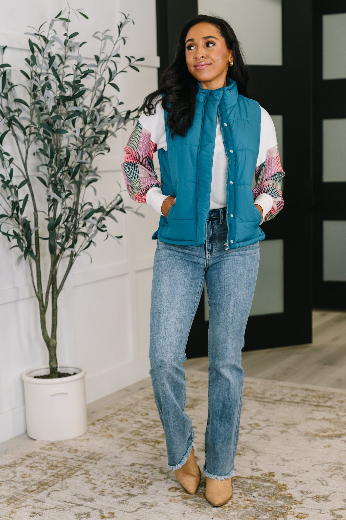 That's What I'm Talkin' About Puffer Vest in Teal-Womens-Ave Shops-Market Street Nest, Fashionable Clothing, Shoes and Home Décor Located in Mabank, TX