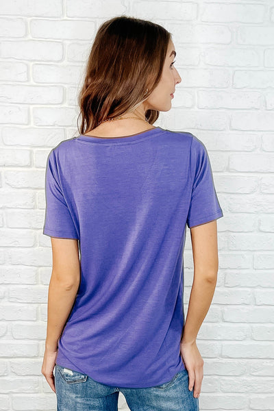The Every Outfit Basic V-Neck Top in Marlin-Womens-Ave Shops-Market Street Nest, Fashionable Clothing, Shoes and Home Décor Located in Mabank, TX