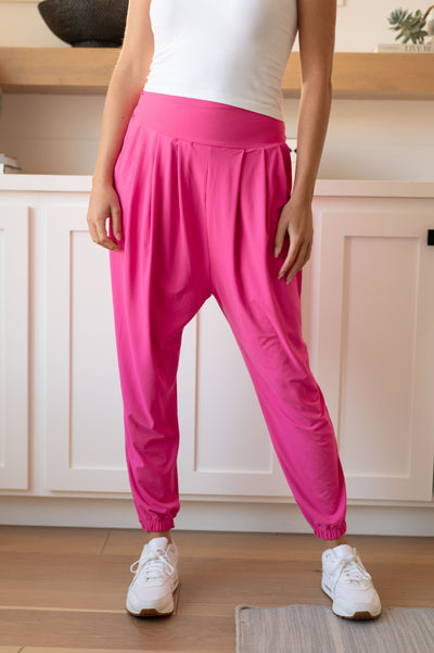 The Motive Slouch Jogger in Hot Pink-Bottoms-Ave Shops-Market Street Nest, Fashionable Clothing, Shoes and Home Décor Located in Mabank, TX