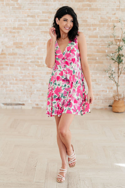 The Suns Been Quite Kind V-Neck Dress in Pink-Dresses-Ave Shops-Market Street Nest, Fashionable Clothing, Shoes and Home Décor Located in Mabank, TX