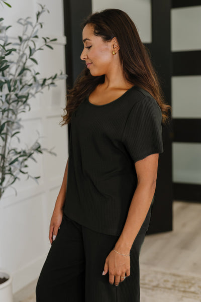 Thyme Boxy Tee in Black-Womens-Ave Shops-Market Street Nest, Fashionable Clothing, Shoes and Home Décor Located in Mabank, TX