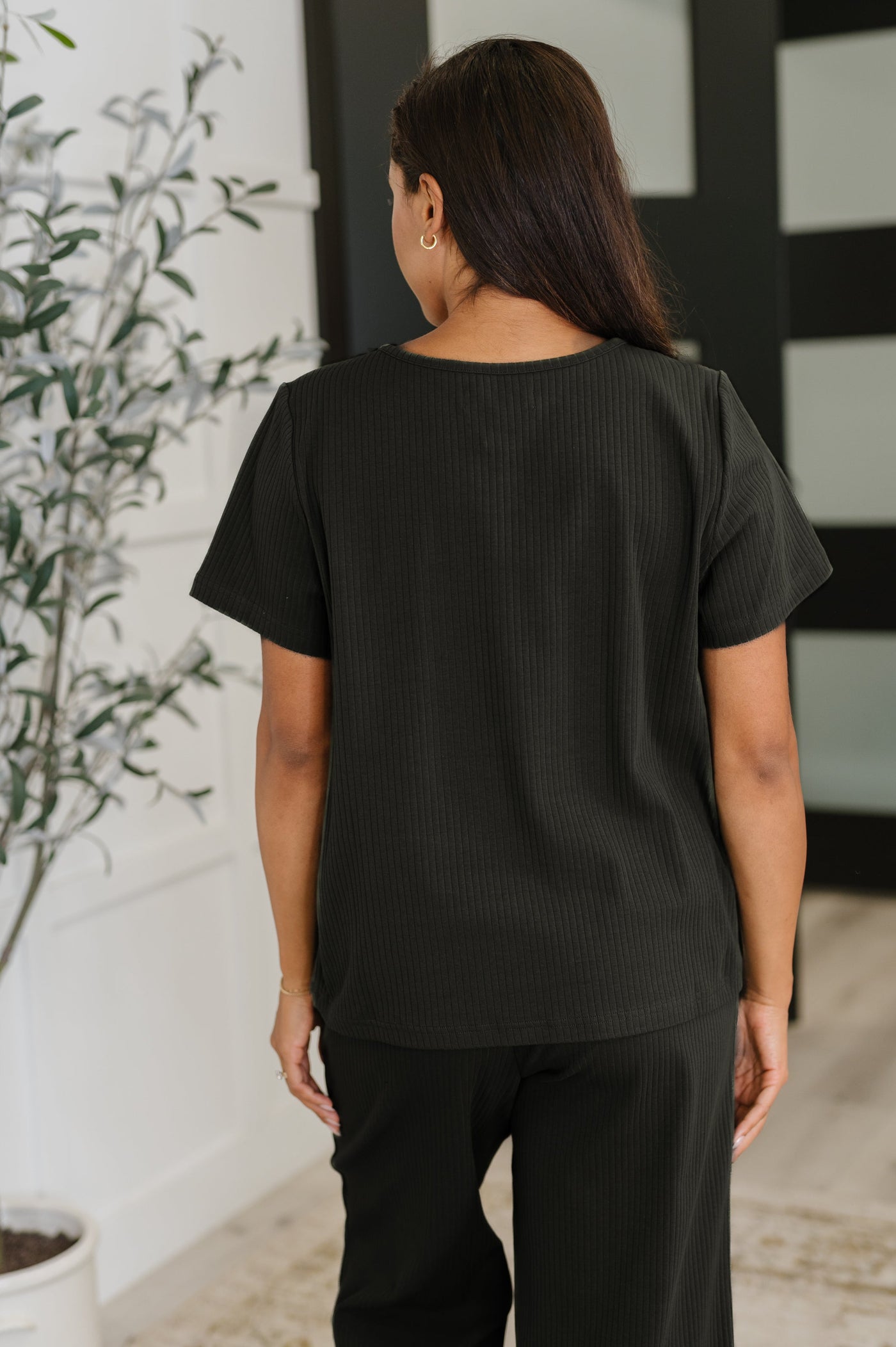 Thyme Boxy Tee in Black-Womens-Ave Shops-Market Street Nest, Fashionable Clothing, Shoes and Home Décor Located in Mabank, TX