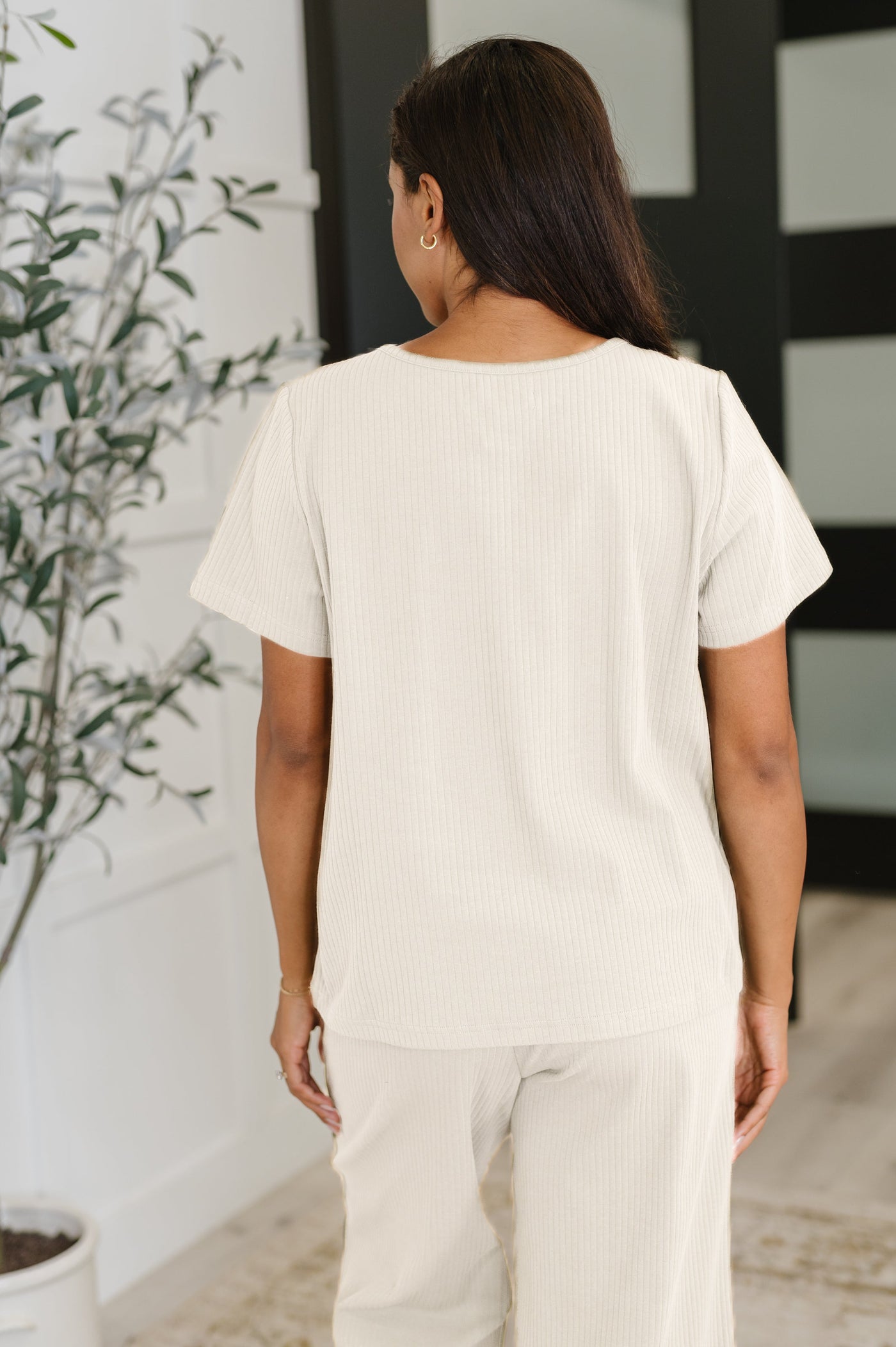 Thyme Boxy Tee in Cream-Womens-Ave Shops-Market Street Nest, Fashionable Clothing, Shoes and Home Décor Located in Mabank, TX