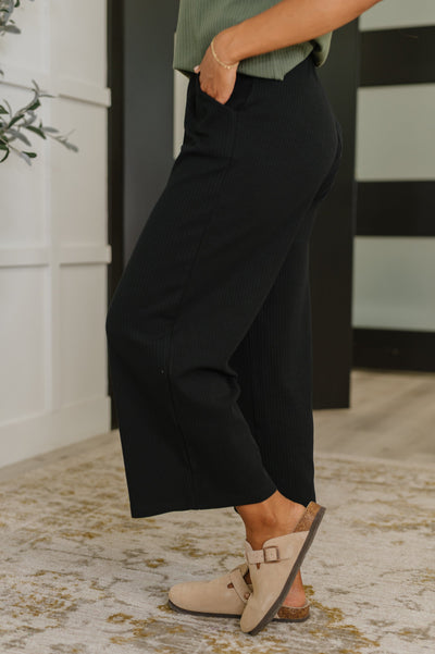 Thyme Culottes in Black-Womens-Ave Shops-Market Street Nest, Fashionable Clothing, Shoes and Home Décor Located in Mabank, TX