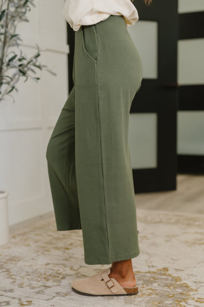 Thyme Culottes in Dusty Pine-Womens-Ave Shops-Market Street Nest, Fashionable Clothing, Shoes and Home Décor Located in Mabank, TX