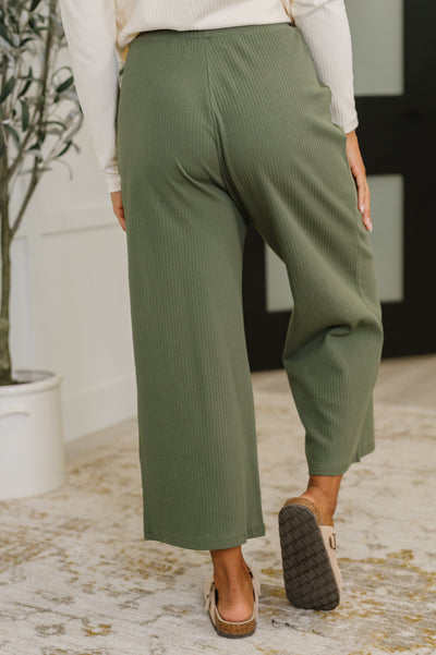 Thyme Culottes in Dusty Pine-Womens-Ave Shops-Market Street Nest, Fashionable Clothing, Shoes and Home Décor Located in Mabank, TX