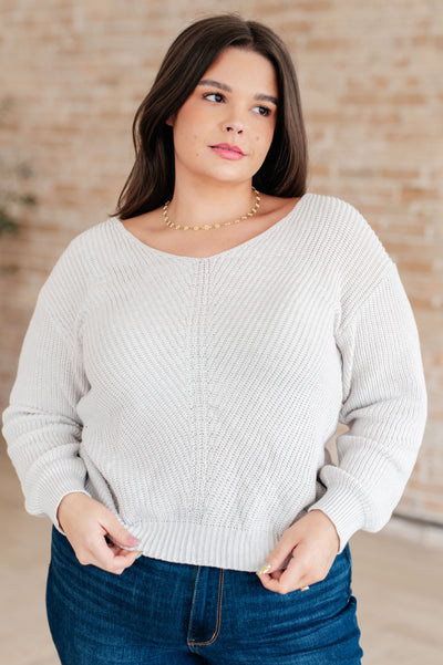 Told You So Ribbed Knit V Neck Sweater-Tops-Ave Shops-Market Street Nest, Fashionable Clothing, Shoes and Home Décor Located in Mabank, TX