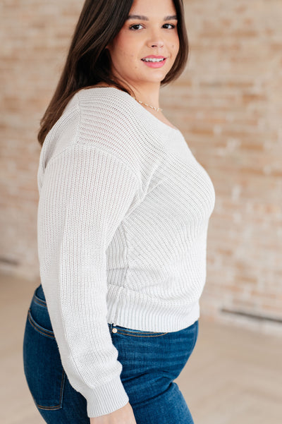 Told You So Ribbed Knit V Neck Sweater-Tops-Ave Shops-Market Street Nest, Fashionable Clothing, Shoes and Home Décor Located in Mabank, TX