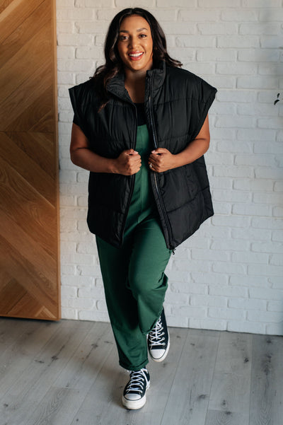 Totally Me Spaghetti Strap Jumpsuit in Dark Green-Jumpsuits & Rompers-Ave Shops-Market Street Nest, Fashionable Clothing, Shoes and Home Décor Located in Mabank, TX