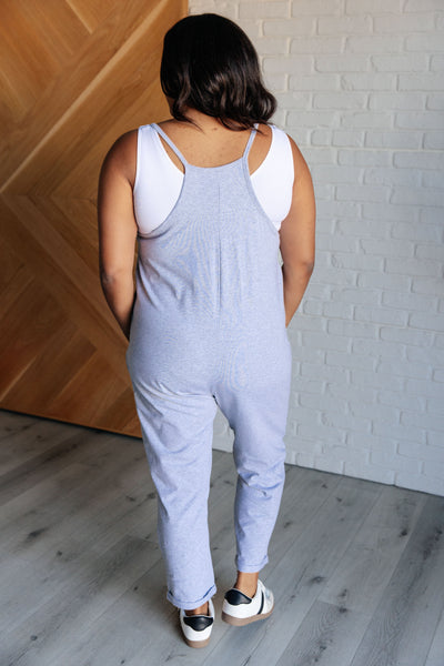 Totally Me Spaghetti Strap Jumpsuit in Heather Grey-Jumpsuits & Rompers-Ave Shops-Market Street Nest, Fashionable Clothing, Shoes and Home Décor Located in Mabank, TX