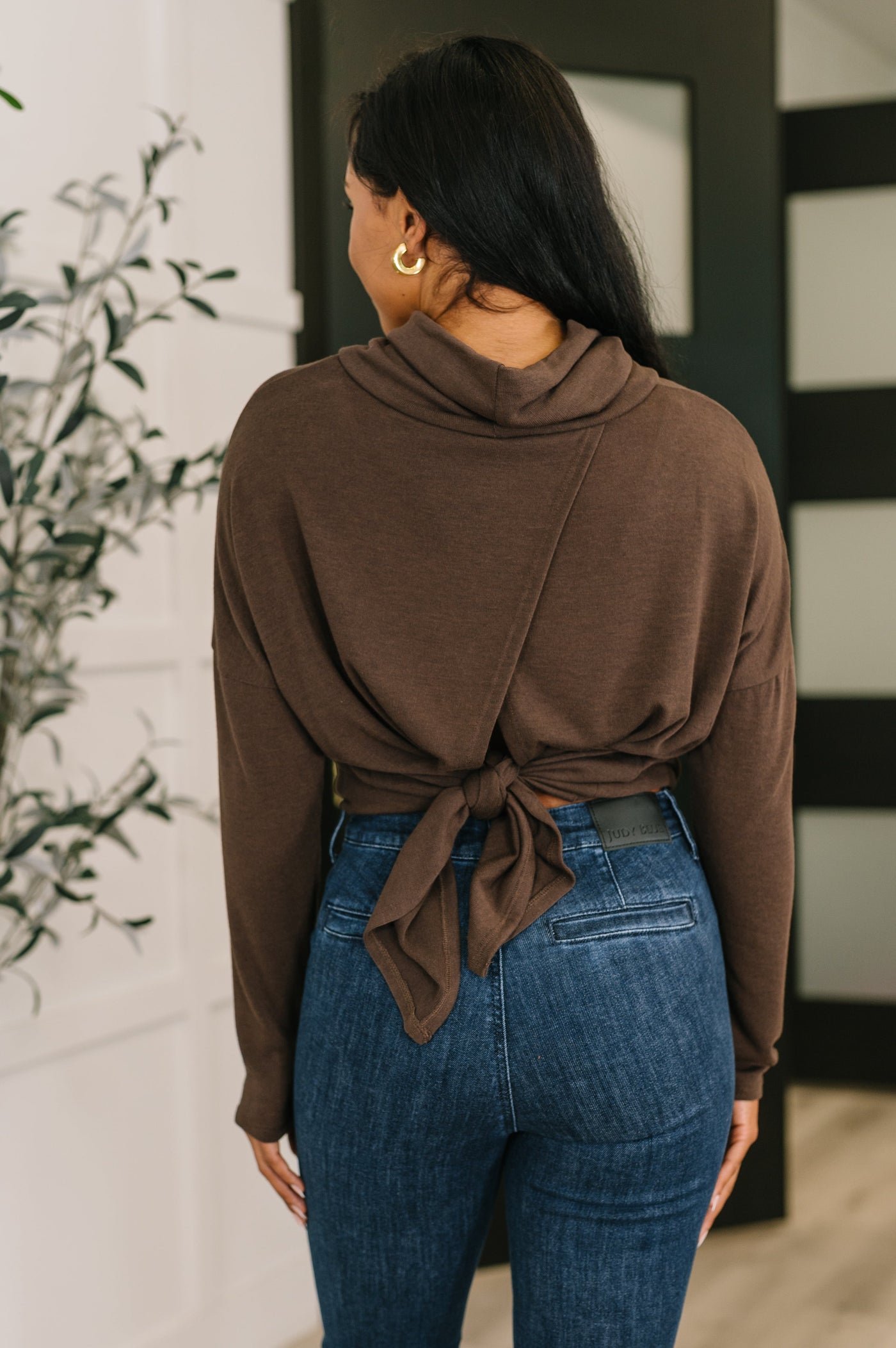 Travel Destination Cowl Neck Pullover in Chocolate-Womens-Ave Shops-Market Street Nest, Fashionable Clothing, Shoes and Home Décor Located in Mabank, TX