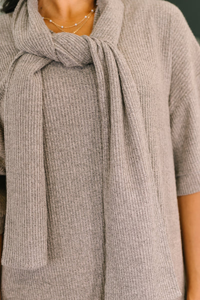 Travel Envy Ribbed Knit Dress in Light Coco-Womens-Ave Shops-Market Street Nest, Fashionable Clothing, Shoes and Home Décor Located in Mabank, TX