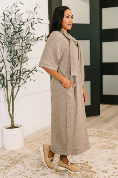 Travel Envy Ribbed Knit Dress in Light Coco-Womens-Ave Shops-Market Street Nest, Fashionable Clothing, Shoes and Home Décor Located in Mabank, TX
