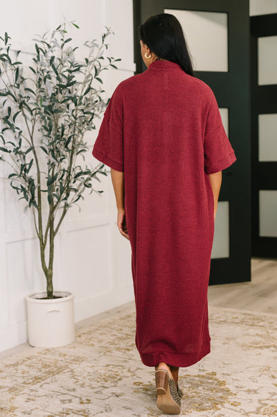 Travel Envy Ribbed Knit Dress in Wine-Womens-Ave Shops-Market Street Nest, Fashionable Clothing, Shoes and Home Décor Located in Mabank, TX