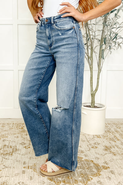 Tucker High Rise Vintage Wash Wide Leg Jeans-Womens-Ave Shops-Market Street Nest, Fashionable Clothing, Shoes and Home Décor Located in Mabank, TX