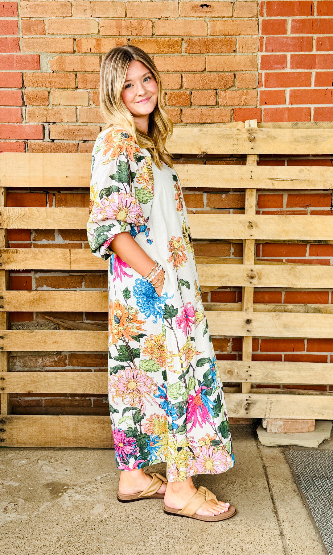 Uncle Frank Garden Party Dress - Ivory-10-Dresses, Rompers &amp; Sets-Ivy Jane-Market Street Nest, Fashionable Clothing, Shoes and Home Décor Located in Mabank, TX