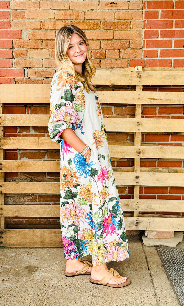 Uncle Frank Garden Party Dress - Ivory-10-Dresses, Rompers &amp; Sets-Ivy Jane-Market Street Nest, Fashionable Clothing, Shoes and Home Décor Located in Mabank, TX