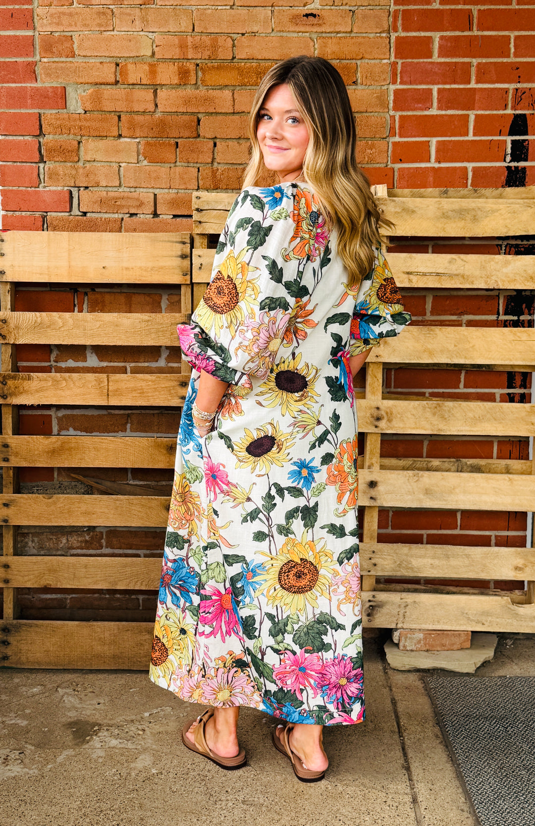 Uncle Frank Garden Party Dress - Ivory-10-Dresses, Rompers &amp; Sets-Ivy Jane-Market Street Nest, Fashionable Clothing, Shoes and Home Décor Located in Mabank, TX