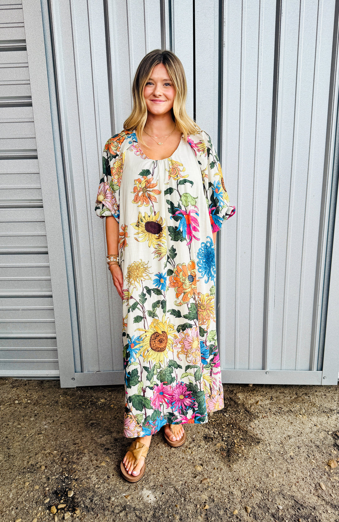 Uncle Frank Garden Party Dress - Ivory-10-Dresses, Rompers &amp; Sets-Ivy Jane-Market Street Nest, Fashionable Clothing, Shoes and Home Décor Located in Mabank, TX