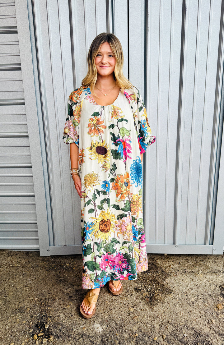 Uncle Frank Garden Party Dress - Ivory-10-Dresses, Rompers &amp; Sets-Ivy Jane-Market Street Nest, Fashionable Clothing, Shoes and Home Décor Located in Mabank, TX