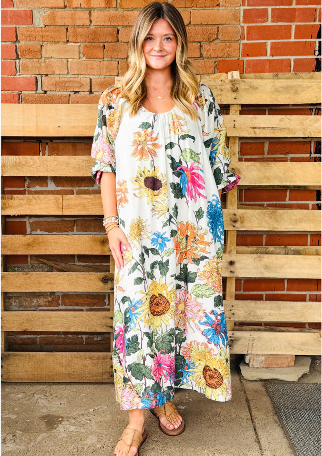 Uncle Frank Garden Party Dress - Ivory-10-Dresses, Rompers & Sets-Ivy Jane-Market Street Nest, Fashionable Clothing, Shoes and Home Décor Located in Mabank, TX