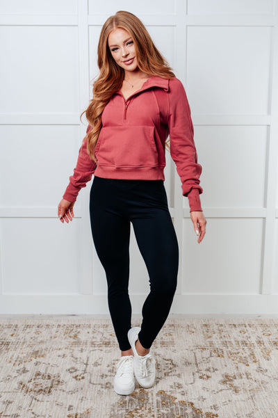 Under Her Spell Half Zip Pullover in Mauve-Tops-Ave Shops-Market Street Nest, Fashionable Clothing, Shoes and Home Décor Located in Mabank, TX