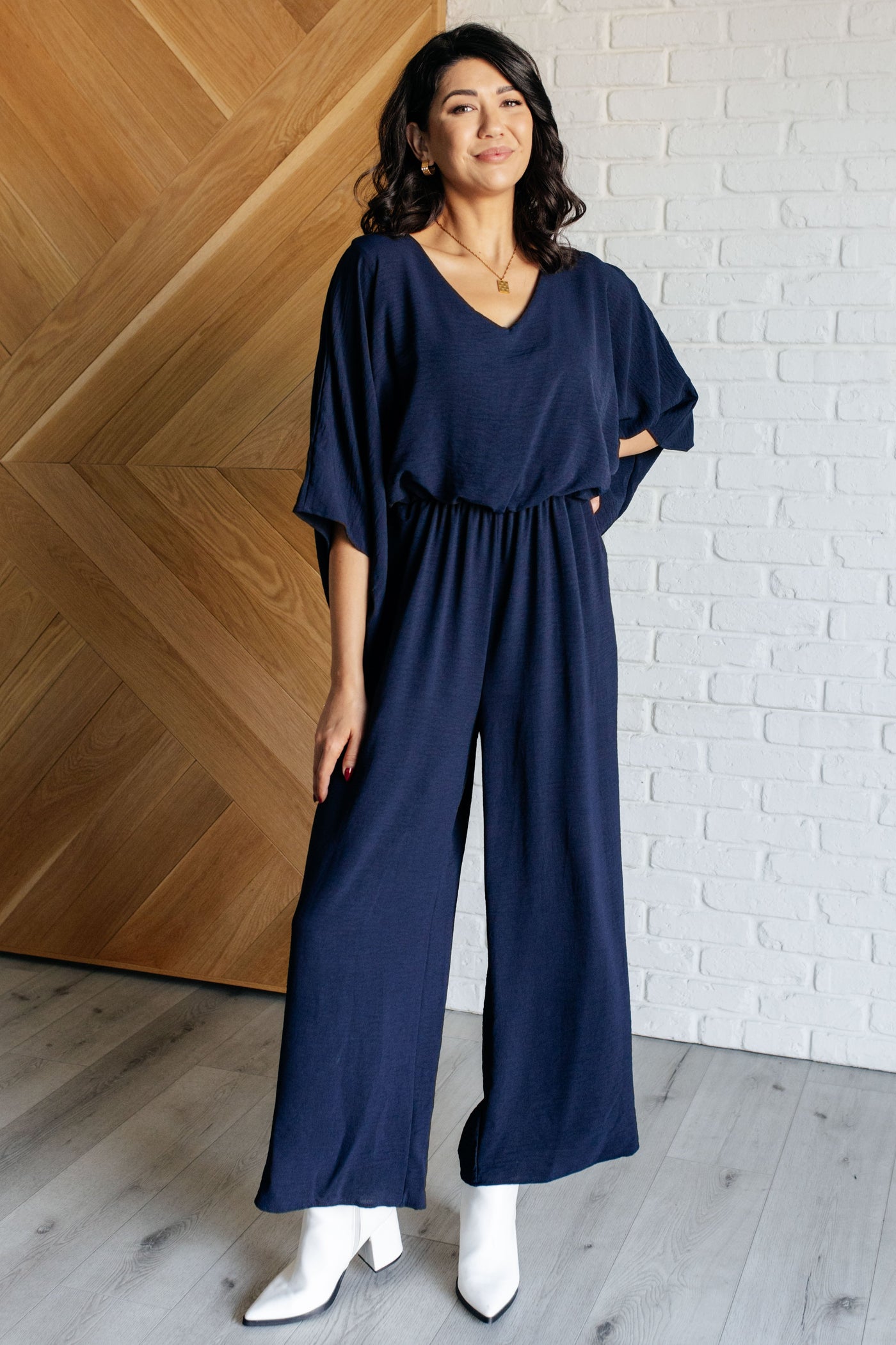 Up to Something Wide Leg Jumpsuit-Jumpsuits & Rompers-Ave Shops-Market Street Nest, Fashionable Clothing, Shoes and Home Décor Located in Mabank, TX