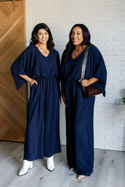 Up to Something Wide Leg Jumpsuit-Jumpsuits & Rompers-Ave Shops-Market Street Nest, Fashionable Clothing, Shoes and Home Décor Located in Mabank, TX