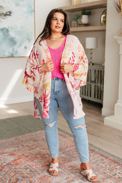 Vacay Season Bell Sleeve Kimono-Layers-Ave Shops-Market Street Nest, Fashionable Clothing, Shoes and Home Décor Located in Mabank, TX