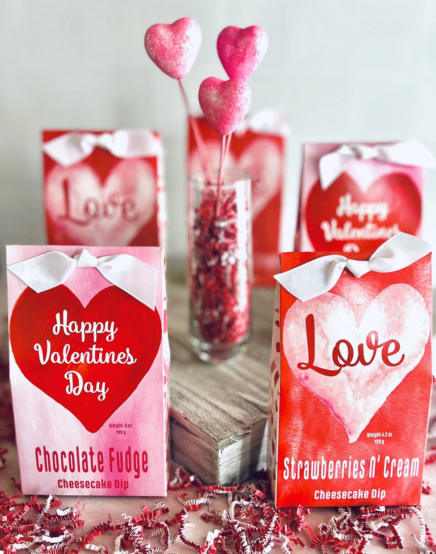 Valentines Day Chocolate Fudge Cheesecake Dip Gift Box-Carmie's Kitchen-Market Street Nest, Fashionable Clothing, Shoes and Home Décor Located in Mabank, TX