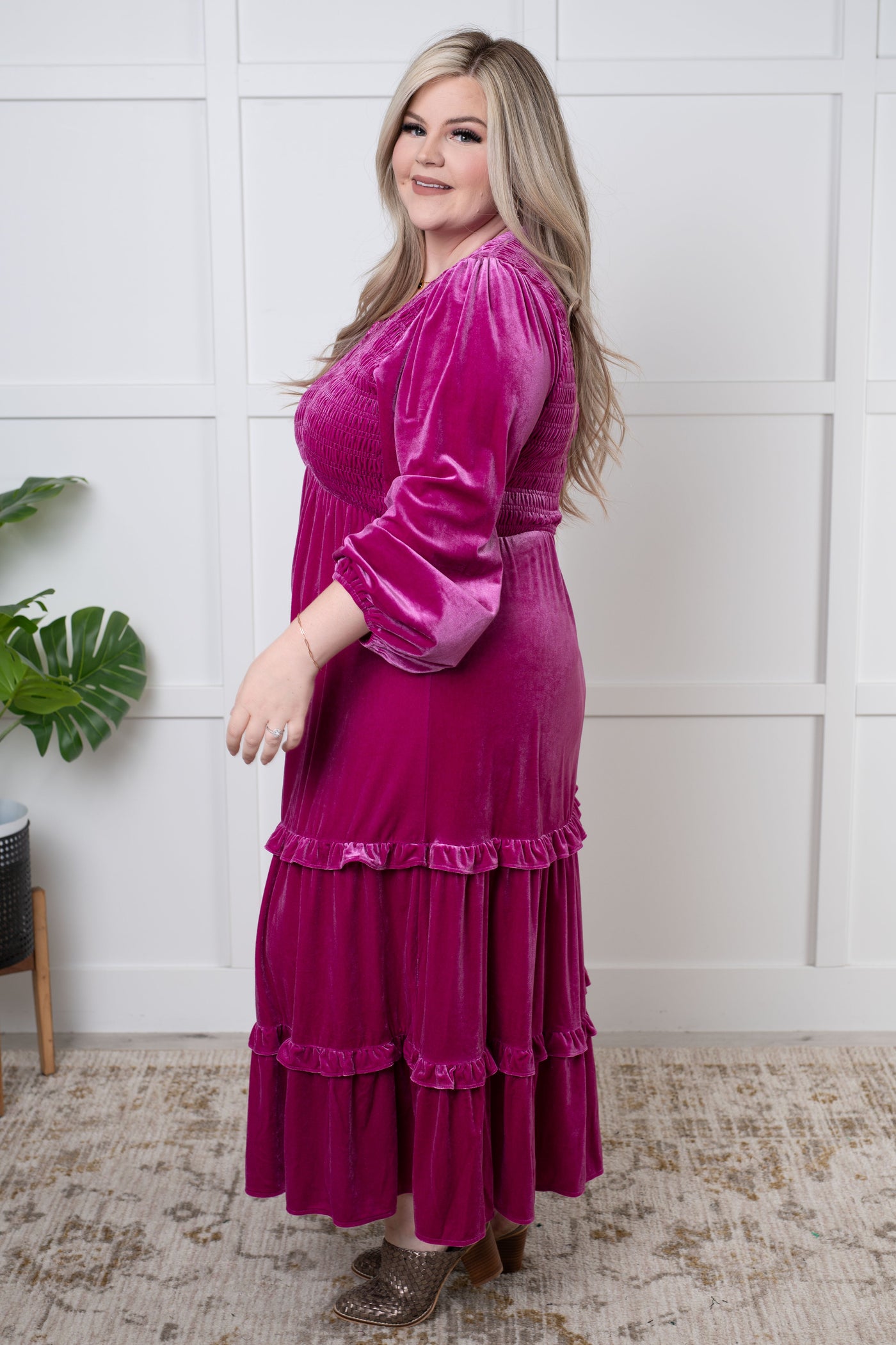 Velvet Flamenco Maxi Dress-Dresses-Ave Shops-Market Street Nest, Fashionable Clothing, Shoes and Home Décor Located in Mabank, TX