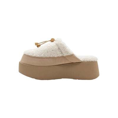 Volatile Corporal Cream Sherpa Lined Clog/Slipper-Shoes-Volatile Shoewear-Market Street Nest, Fashionable Clothing, Shoes and Home Décor Located in Mabank, TX