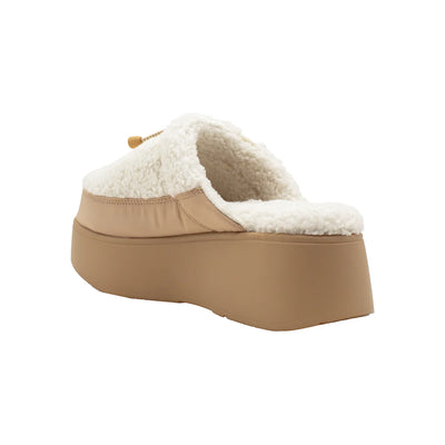 Volatile Corporal Cream Sherpa Lined Clog/Slipper-Shoes-Volatile Shoewear-Market Street Nest, Fashionable Clothing, Shoes and Home Décor Located in Mabank, TX