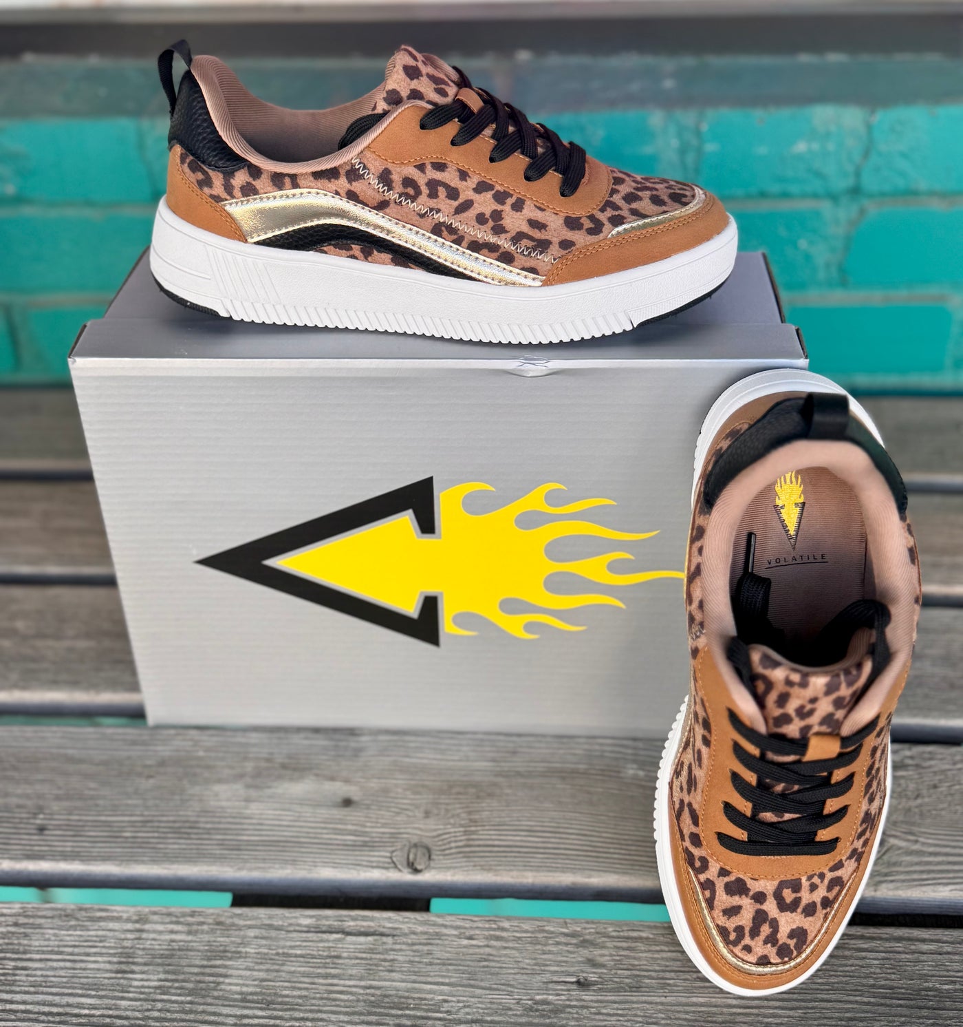 Volatile Sloane Leopard Sneakers-Shoes-Volatile Shoewear-Market Street Nest, Fashionable Clothing, Shoes and Home Décor Located in Mabank, TX
