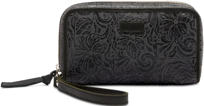 Front View. Consuela Wristlet Wallet - Steely-Consuela Bags-Consuela-Market Street Nest, Fashionable Clothing, Shoes and Home Décor Located in Mabank, TX