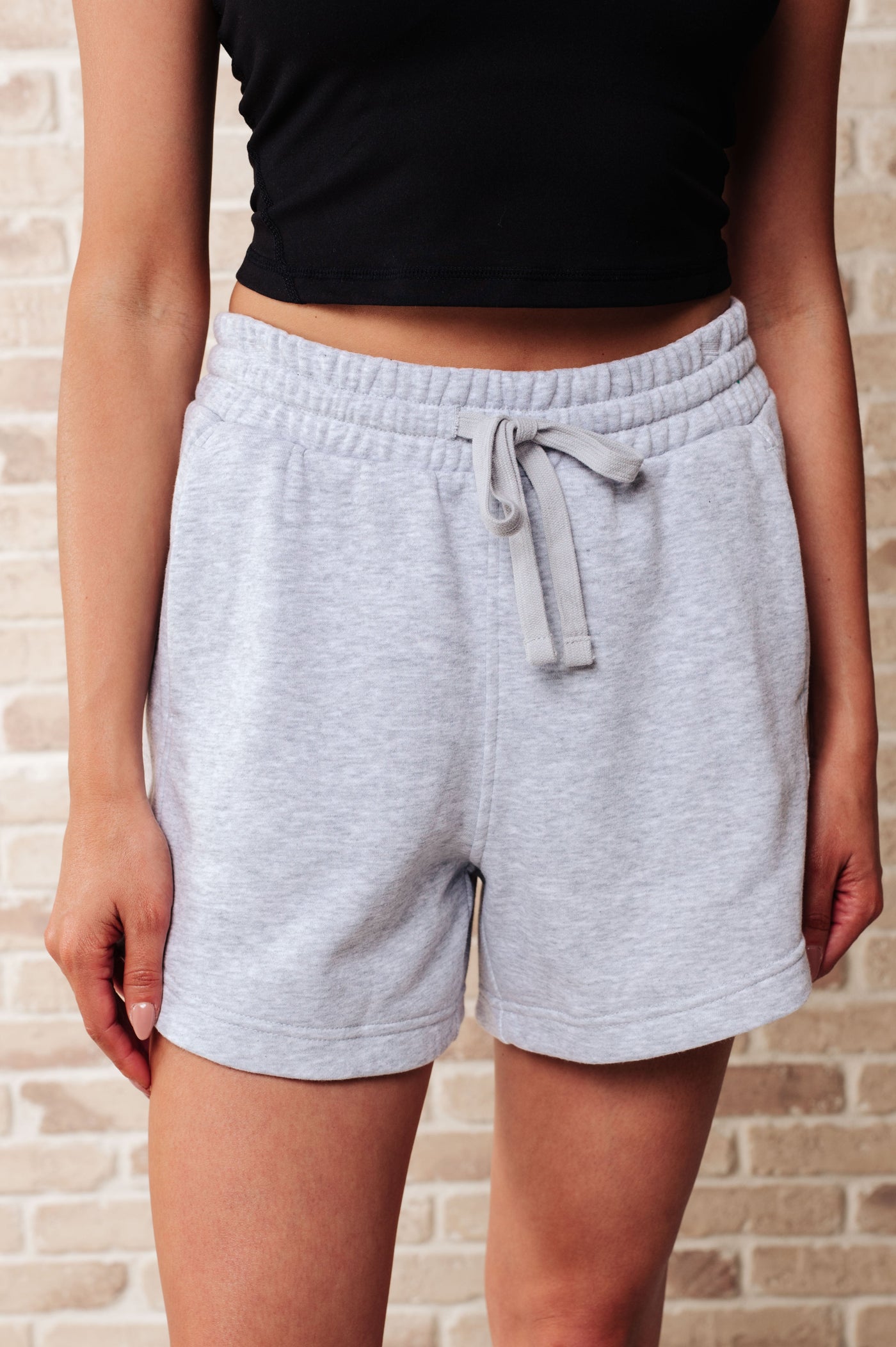 We're Only Getting Better Drawstring Shorts in Grey-Athleisure-Ave Shops-Market Street Nest, Fashionable Clothing, Shoes and Home Décor Located in Mabank, TX