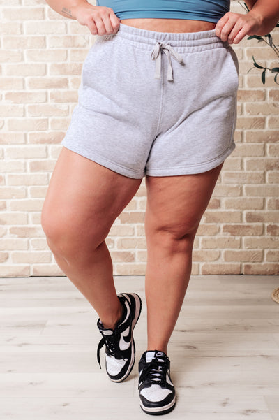 We're Only Getting Better Drawstring Shorts in Grey-Athleisure-Ave Shops-Market Street Nest, Fashionable Clothing, Shoes and Home Décor Located in Mabank, TX