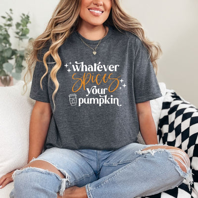 Whatever Spices Your Pumpkin Graphic Tee-Womens-Ave Shops-Market Street Nest, Fashionable Clothing, Shoes and Home Décor Located in Mabank, TX