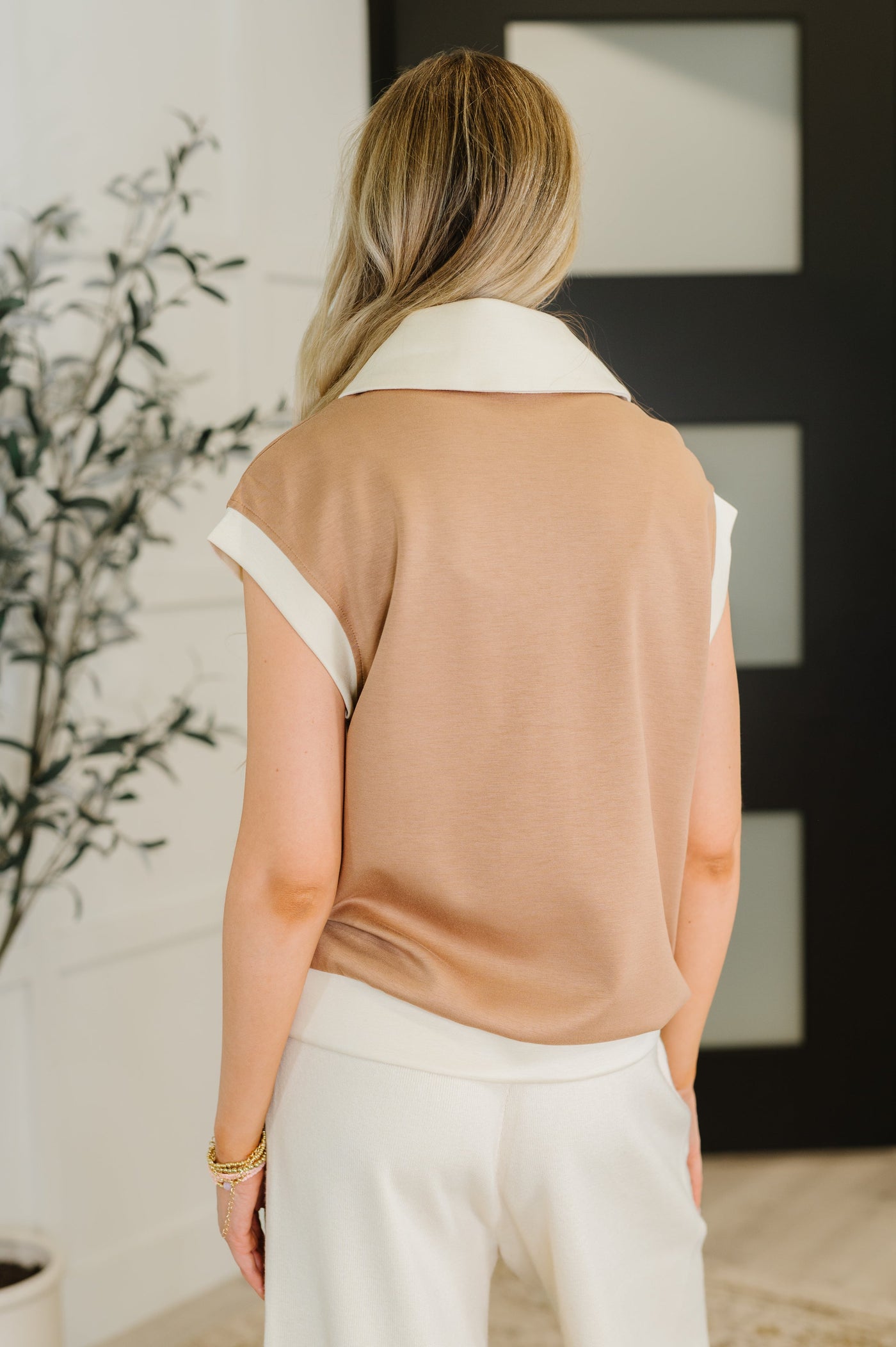 Whispered Urgently Color Block Half Zip Top-Womens-Ave Shops-Market Street Nest, Fashionable Clothing, Shoes and Home Décor Located in Mabank, TX